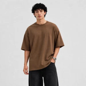 Crescaa Oversized T-Shirt - Brown