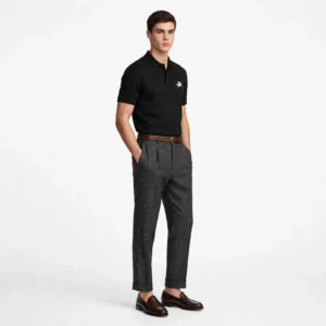 Crescaa Signature Polo - Black - Image 2