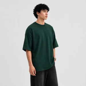 Alternative view of Crescaa Oversized T-Shirt – Forest Green